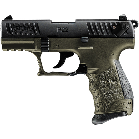 WAL P22Q 22LR MILITARY 10RD ODG - Pistols